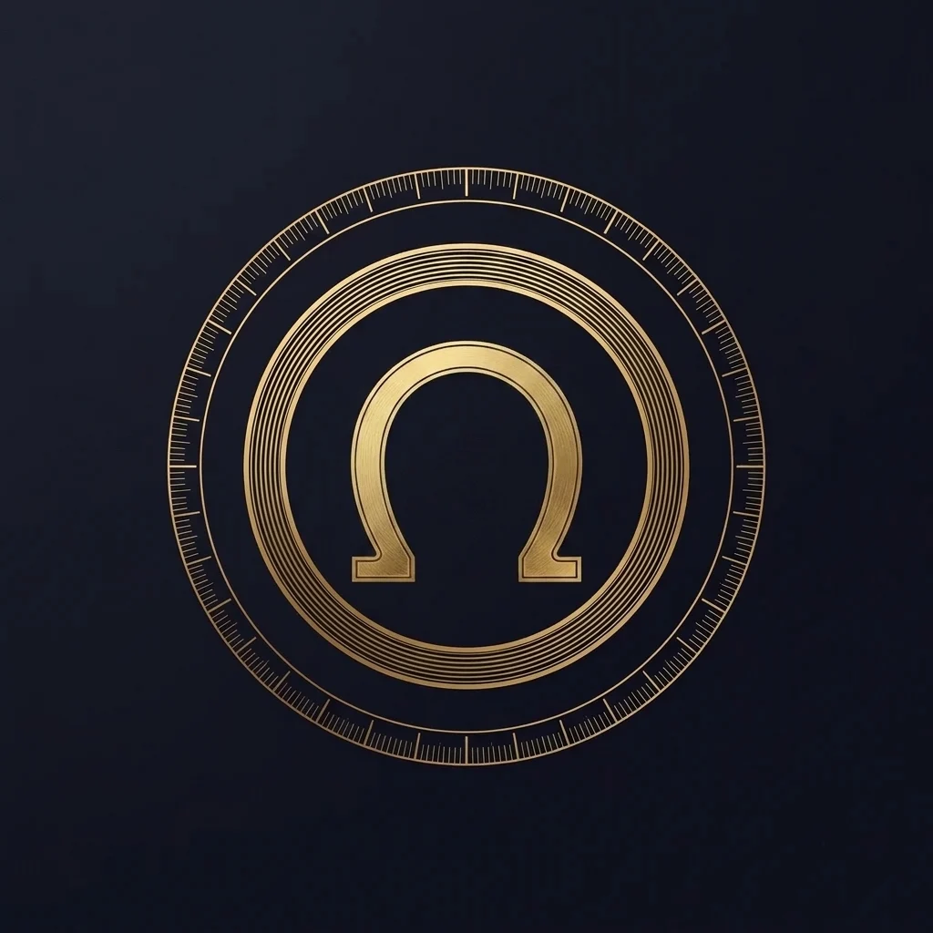 The North Node emblem in antique gold