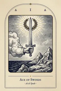 The Ace of Swords tarot card