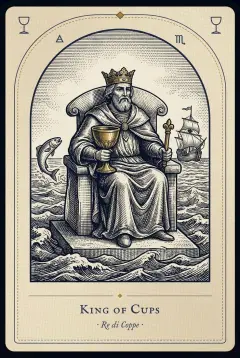 The King of Cups tarot card