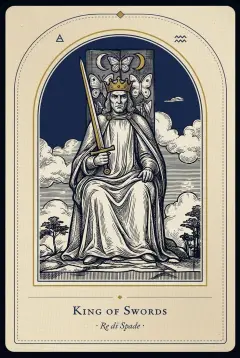 The King of Swords tarot card