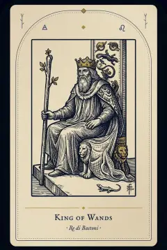 The King of Wands tarot card