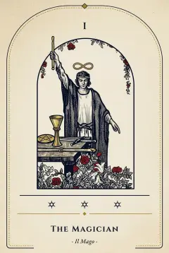 The The Magician tarot card