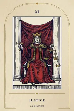 The Justice tarot card