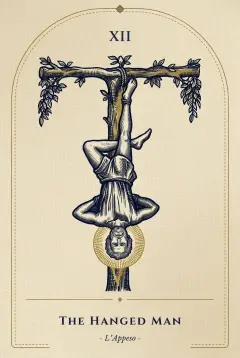 The The Hanged Man tarot card
