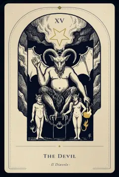 The The Devil tarot card