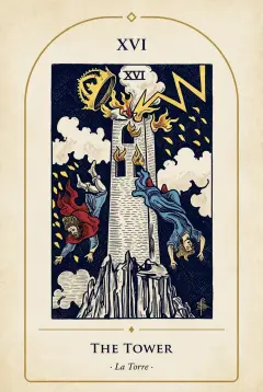 The The Tower tarot card