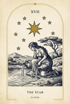 The The Star tarot card