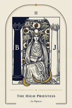 The The High Priestess tarot card