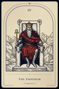 The The Emperor tarot card