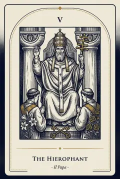 The The Hierophant tarot card