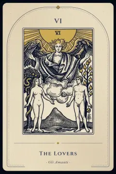 The The Lovers tarot card