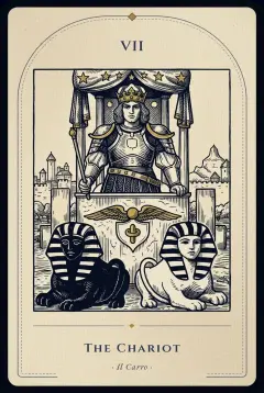 The The Chariot tarot card