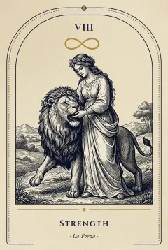 The Strength tarot card