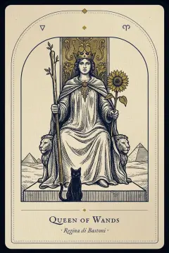 The Queen of Wands tarot card