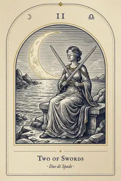The Two of Swords tarot card