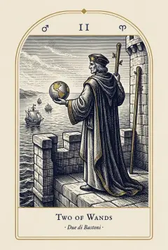 The Two of Wands tarot card